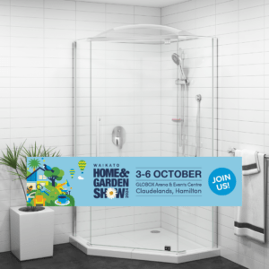 diy showerdome for 5 sided showers waikato homeshow special